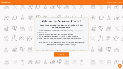 Occasion Alerts